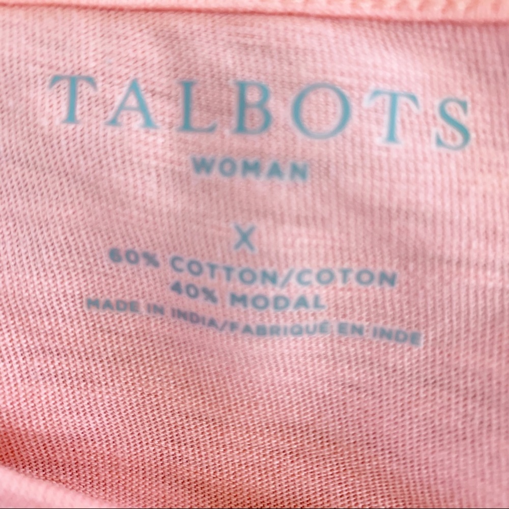 NWT Talbots Smock Detailed T-shirt Size X - Picture 4 of 8